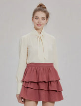 Ruffled Corduroy Skirt